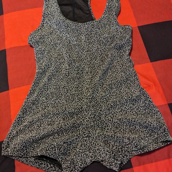 Modus Vivendi Crackled Metallic Bodysuit Jacquard Grey - Picture 4 of 7